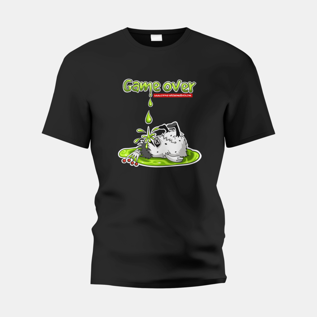 T-Shirt schwarz Game Over 04